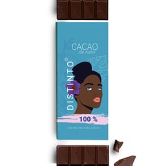 DISTINTO - CHOCOLATE DE AUTOR AL 100% CACAO BARRA 80 GR