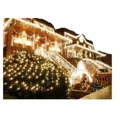 AMERICO SHOP - Cortina Led Luces de Navidad 9m x 45 cm Luz Calida Decorativas