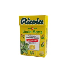 RICOLA - Caramelo Limon Menta Sin Azucar X 27.5G