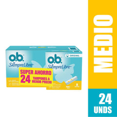 BOBOVR - Tampón o.b. Medio Oferta X 24und