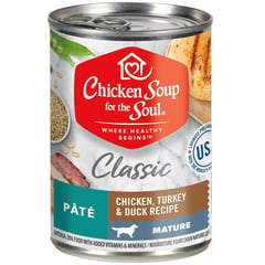 CHICKEN SOUP FOR THE SOUL - Chicken Soup Mature Dog - Chicken Turkey Duck Pate 369g