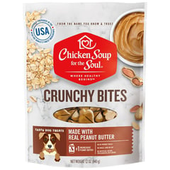 CHICKEN SOUP FOR THE SOUL - Chicken Soup Crunchy Bites Peanut Butter Treats 340g