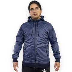 GENERICO - Chaqueta hombre deportiva impermeable rompeviento ganesh r01 - azul