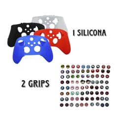 GENERICO - Protector Funda Silicona Unicolor + 2 Grips Para Control Xbox Series