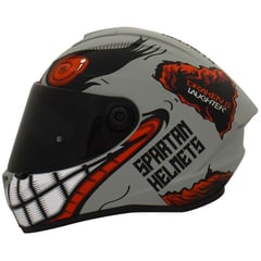 SPARTAN - CASCO MOTO DRAKEN LAGTHER ROJO MATE TALLA S