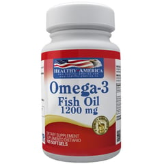HEALTHY AMERICA - Omega 3 fish oil 1200mg 100 cápsulas