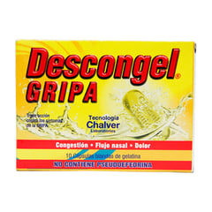 CHALVER - Descongel Gripa Cbg Caja X 10 Cap Blanda