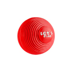 ENERGY PLUS - Juguete Perros Pelota Mordedor con Gran Rebote Maciza Rojo