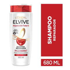 LOREAL - Shampoo Elvive Reparacion Total 5 X 680ml