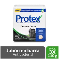 PROTEX - Jabon Carbon Detox X 110g X 3und