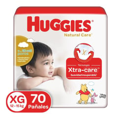 HUGGIES - Panal Natural Care Xg 12-15kg X 70und