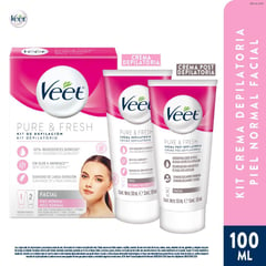 VEET - Kit De Depilacion Pure & Fresh Piel Normal