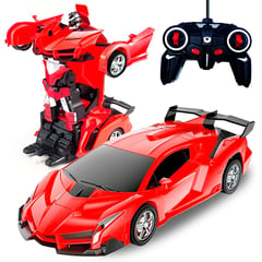 DAYOSHOP - Carro Control Remoto Convierte En Robot Transformers Recarga