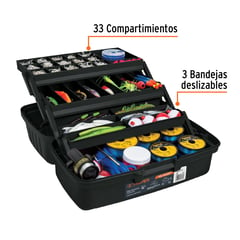 TRUPER - Caja herramienta 16 Pg pesca+3 bandejas deslizables