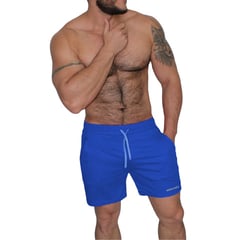 GENERICO - Shorts Medios Deportivos Mundo Alfa de Hombre Regular Fit de Colores