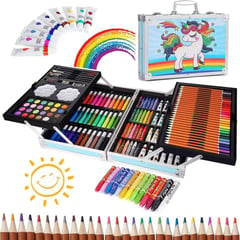 GENERICO - Set De Artes Profesional Para Niños Kit De Pintura 145 Pcs