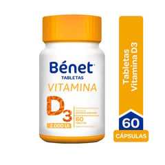 BENET - Vitamina D3 2000 Ui X 60 Tabletas