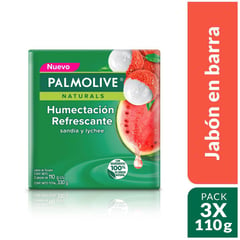 PALMOLIVE - Jabon Humectante Refrescante X 110G X 3Und