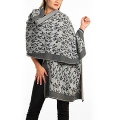 CASADIEGO SUETERES - Chal tejido para mujer Arelis Gris