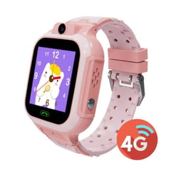 ONE TECH - Reloj Inteligente Para Niños Z10 Gps Video Llamada Sos 4g ROSA