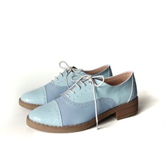 MA MARILEO - Oxford Bolicheros Mujer Azul