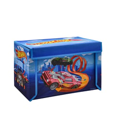 HOT WHEELS - Cubo 2 en 1 Almacenamiento de Carros y Pista