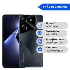 TECNO MOBILE - Tecno Pova 5 Dual Sim 256 Gb Mecha Black 8 Gb Ram