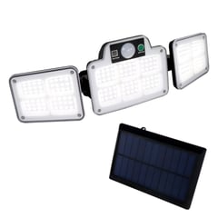 ITALENER - LAMPARA SOLAR EXTERIOR DE 60 LED CON CONTROL REMOTO