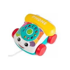 KIDSHOP - Telefono Didactico Para Niños Cuerda Ruedas Amarilla