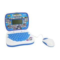 KIDSHOP - Mini Computador Portátil Didáctico Infantil Educativo Azul