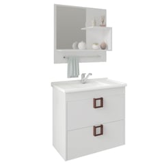 AKIVOY - Mueble de Baño Lirio con Espejo Color Blanco