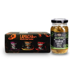 GENERICO - Kit de salsa Macha LaMacha Mex y Jalapeños en escabeche