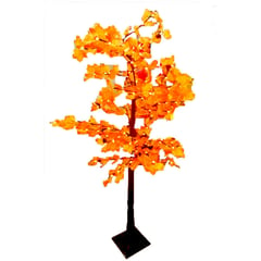 MIELTECH - Arbol Navidad Con Luces Luz Led Naranja Hojas De Arce 1.70 M