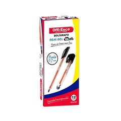 OFFI ESCO - Bolígrafo Semi Gel Punta 0.7 Mm Caja X 12 Unds Offi-esco