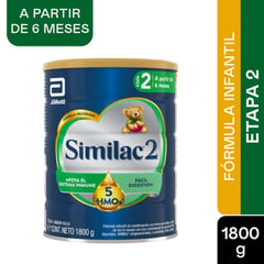 SIMILAC - Formula Infantil 2 5 Hmos Etapa 2 6-24m X 1800g