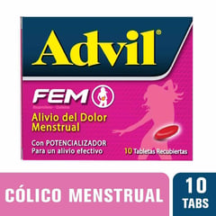 ADVIL - Fem Caja X 10 Tabletas Recubiertas