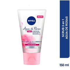 NIVEA - Limpiador Facial Agua De Rosas 3 En 1 X 150Ml