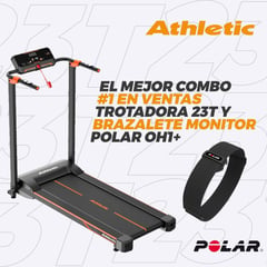 ATHLETIC - Trotadora 23T Brazalete monitor Polar OH1.