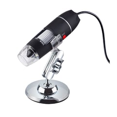 GENERICO - Microscopio USB con Luz 500X graduable luz led otg celular