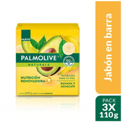 PALMOLIVE - Jabon Banano Y Aguacate X 110g X 3und