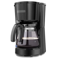 BLACK+DECKER - Cafetera Black + Decker de 5 Tazas, filtro permanente ref CM0701B