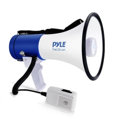 PYLE - Megáfono o Altavoz portátil con linterna LED PYLE PMP51LT