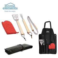 HOME ELEMENTS - Accesorios BBQ por 5 piezas