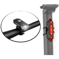 GW - Combo Luz Bicicleta Delantera Trasera Recargable Usb