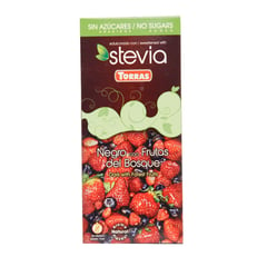 TORRAS - Choco.Stevia Negro/Frutos 125Gr