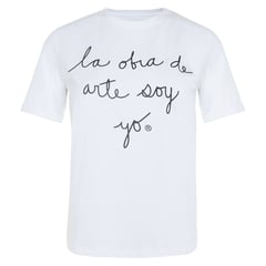 LA OBRA DE ARTE SOY YO - Camiseta para Mujer Cuello Redondo Manga Corta