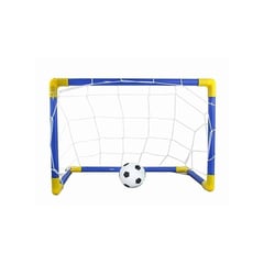 GENERICO - Juego canchas 2 arcos banquitas + 2 mallas + 1 balon mini