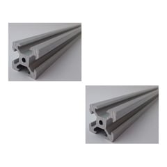 GENERICO - Perfil Extrusion Aluminio Estructural 2020 Tira x 2mt