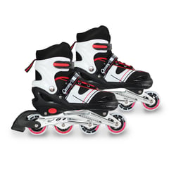 QMAX - Patines Ajustables Linea niños De Iniciación Rojo 33-36