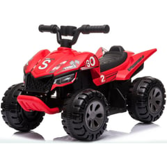 BEBESUNITA - Moto Cuatrimoto Electrica Niños 4 Años Usb Bluetooth - Rojo